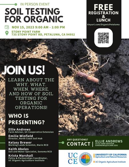 Soil Testing for Organic Flier