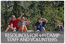 Link to 4-H Camp resources for staff & volunteers