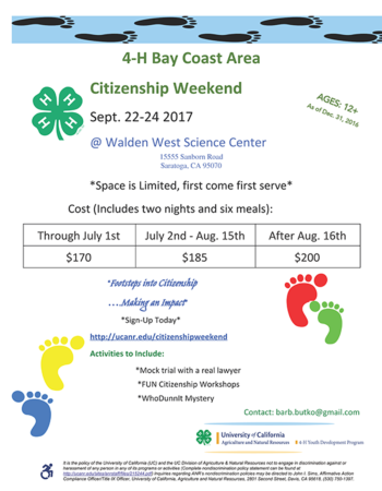 Citizenship Weekend 2017 flyer