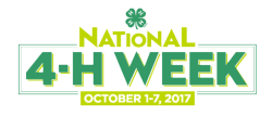 National 4-H Week 2017 logo