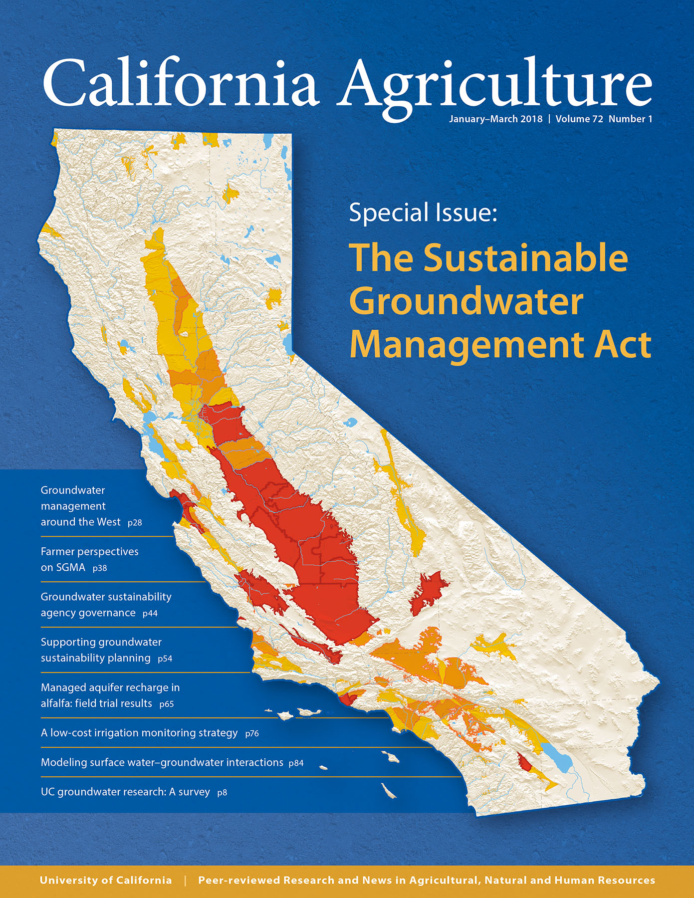 Corrected cover for January-March 2018 California Agriculture