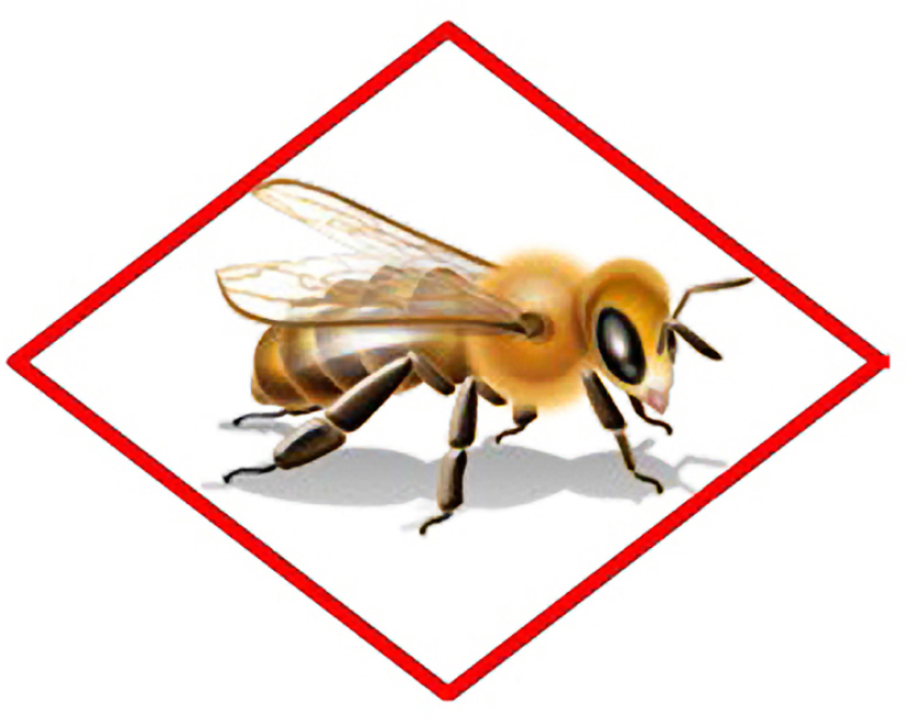 The EPA's moderate and highly toxic ratings require a “Bee Hazard” graphic on the product label.