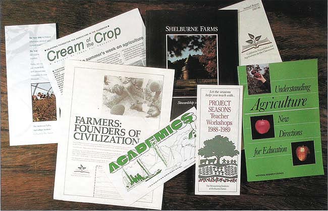 Recent publications and brochures concerning agricultural literacy and related programs.