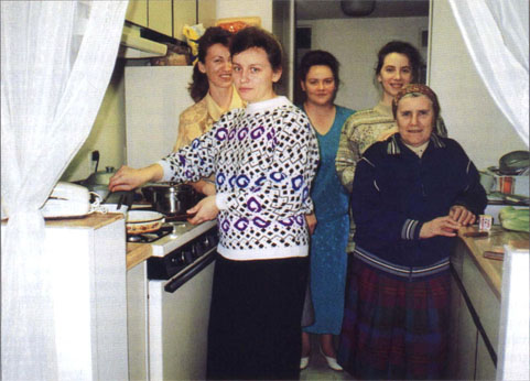 Food preparation can be a celebration for many women from the former Soviet Union, who enjoy their role as gatekeepers of dietary traditions.