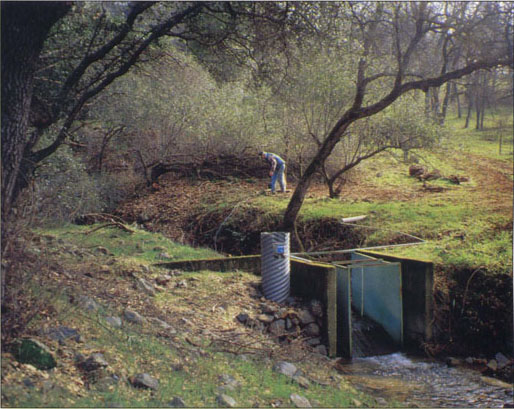 Stream flow is measured and recorded every 15 minutes.