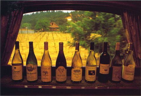 Intensification has become a dominant feature of California agriculture. In 1997, grapes were the state's second most valuable commodity, behind milk and cream. California wines are offered on the Napa Valley Wine Train.