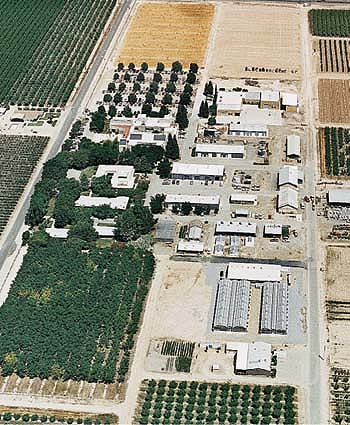 Aerial view of the center in May 2004.
