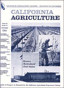 October 1966 California Agriculture features Kearney.