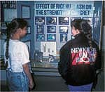 Parlier students attend center's first science fair, 1990.