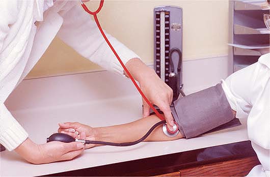 To establish a cost-benefit relationship, the amount of money saved by delaying a disease or condition for 5 years was estimated. Blood pressure monitoring can help to detect heart disease, hypertension and stroke risks.