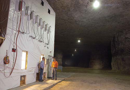 In an abandoned Indiana mine, Controlled Pharming Ventures is working with Purdue University researchers to develop techniques for growing pharmaceutical crops underground, in order to limit risks.