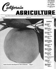 California Agriculture, Vol. 4, No.4