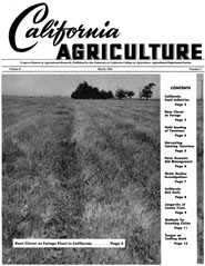 California Agriculture, Vol. 6, No.3