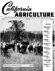California Agriculture, Vol. 6, No.7