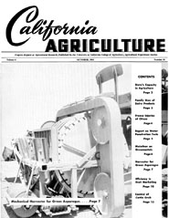 California Agriculture, Vol. 6, No.10