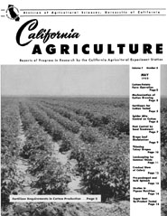 California Agriculture, Vol. 7, No.5