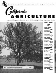 California Agriculture, Vol. 7, No.6