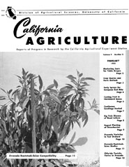 California Agriculture, Vol. 9, No.2