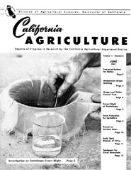 California Agriculture, Vol. 11, No.6