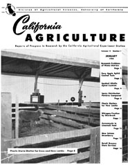 California Agriculture, Vol. 12, No.1