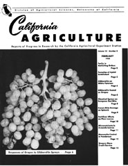 California Agriculture, Vol. 12, No.2