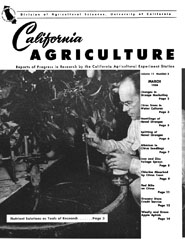 California Agriculture, Vol. 12, No.3