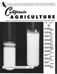 California Agriculture, Vol. 12, No.7