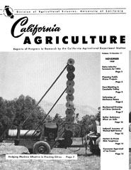 California Agriculture, Vol. 12, No.11