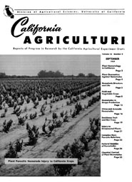 California Agriculture, Vol. 13, No.9