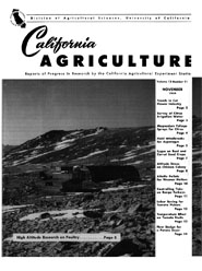 California Agriculture, Vol. 13, No.11