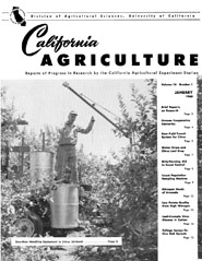 California Agriculture, Vol. 14, No.1