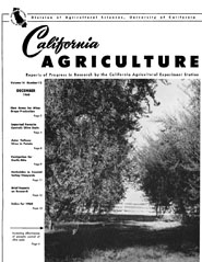 California Agriculture, Vol. 14, No.12