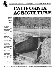 California Agriculture, Vol. 15, No.8