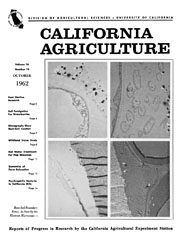 California Agriculture, Vol. 16, No.10