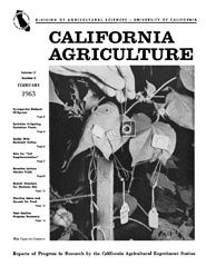 California Agriculture, Vol. 17, No.2