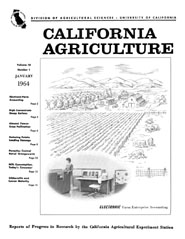 California Agriculture, Vol. 18, No.1
