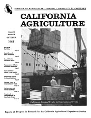 California Agriculture, Vol. 18, No.10