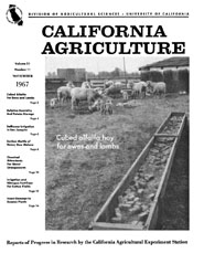 California Agriculture, Vol. 21, No.11