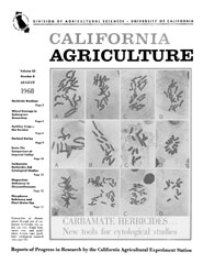 California Agriculture, Vol. 22, No.8