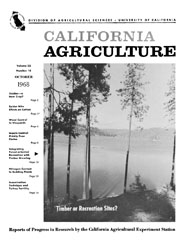 California Agriculture, Vol. 22, No.10