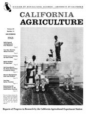 California Agriculture, Vol. 22, No.12