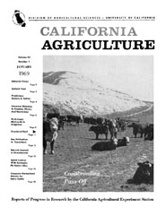 California Agriculture, Vol. 23, No.1