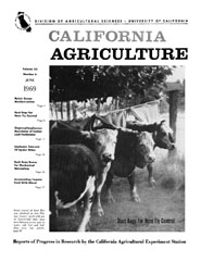 California Agriculture, Vol. 23, No.6