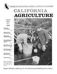 California Agriculture, Vol. 23, No.7
