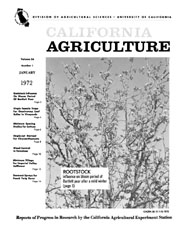 California Agriculture, Vol. 26, No.1