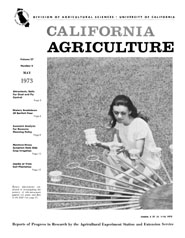 California Agriculture, Vol. 27, No.5