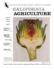 California Agriculture, Vol. 27, No.10