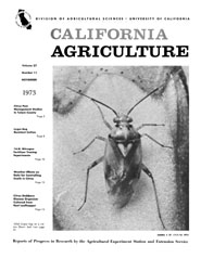 California Agriculture, Vol. 27, No.11