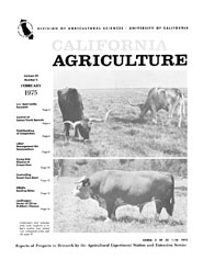 California Agriculture, Vol. 29, No.2