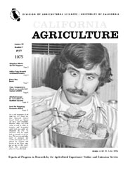 California Agriculture, Vol. 29, No.7